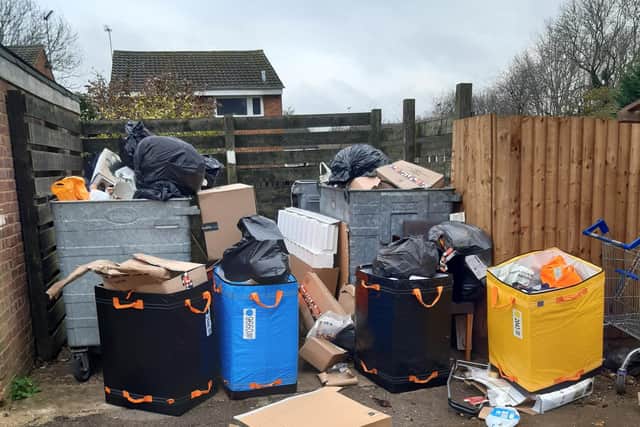 A picture of the site taken by council officials