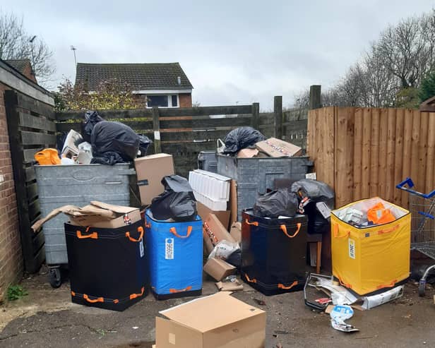 A picture of the site taken by council officials