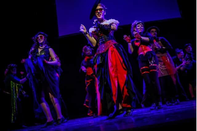 Stagecoach Bishops Stortford Students on stage at The Shaftesbury Theatre