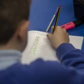 The Government aims for 90 per cent of key stage two children to meet the expected standard in reading, writing and maths. Image: Danny Lawson/PA Wire