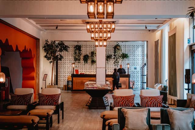 Hart Hotel’s contemporary lobby