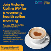 Victoria Collins MP's Women's Health Coffee Morning
