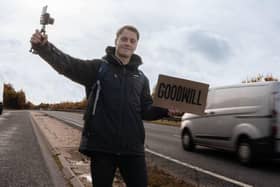 Andy Howard is hitchhiking to Australia to raise £100k in aid of suicide prevention charities