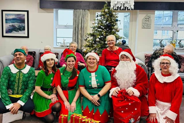 Santa and his elves