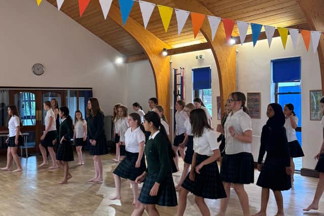 Pupils took part in a South Africa dance workshop