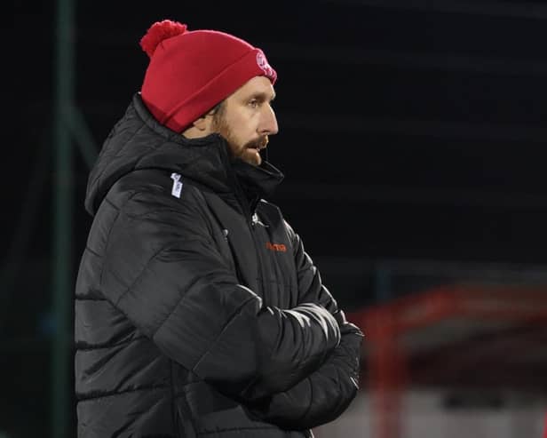 Lee Allinson's side will start at home in August. Photo: Jemma Sear/HHTFC.