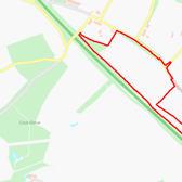 A map of where the new homes would be built