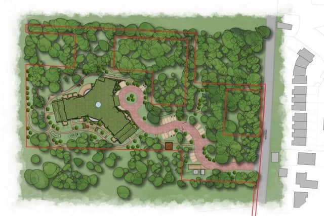 An illustrative masterplan showing a possible layout for the rejected dementia care home. Credit: Gillings Planning/Dacorum Borough Council.