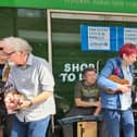 Katie's Jumping Fleas taking part in BURP's Big Busk on Berkhamsted High Street in aid of Unicef's earthquake appeal