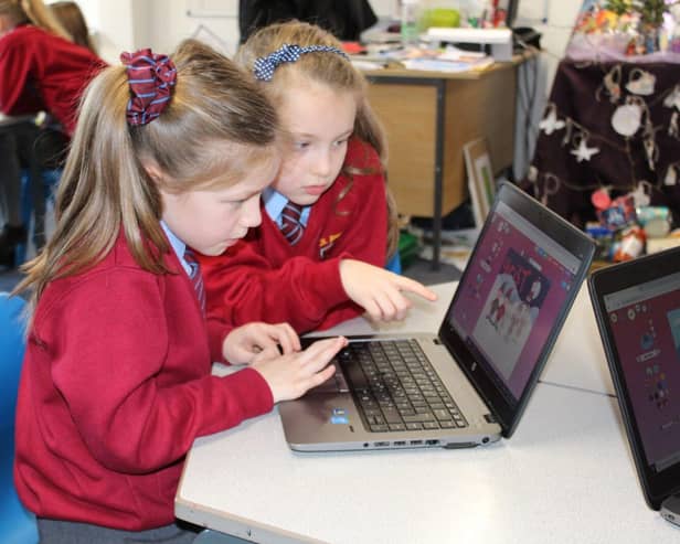 St Joseph's Primary School pupils enjoying a Jam Coding workshop