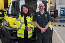 Victoria joining paramedics on an ambulance ride out