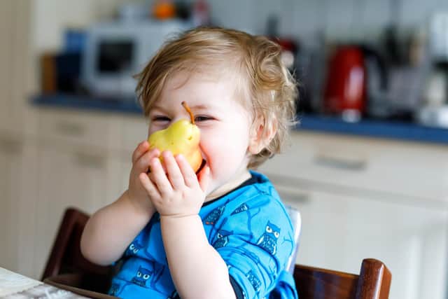Families can use the card to buy fruit, vegetables and pulses.
