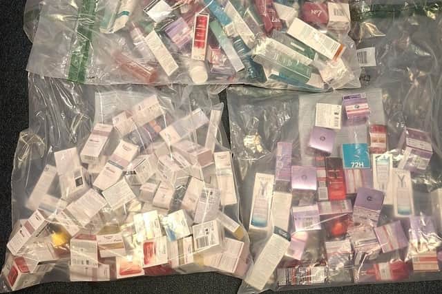 It is believed that the items were stolen