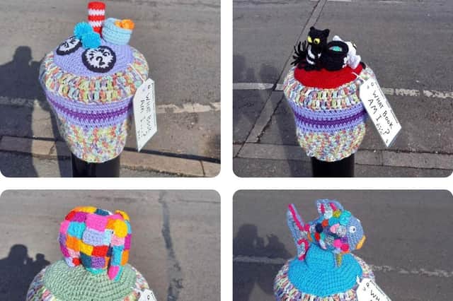 The yarn bombers have been spreading smiles once again - this time for World Book Day