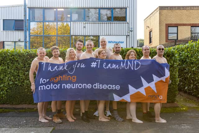 The Whitestar team bare all in a charity calendar for the MND Association