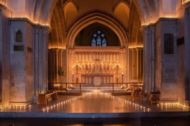 Last year's candle display