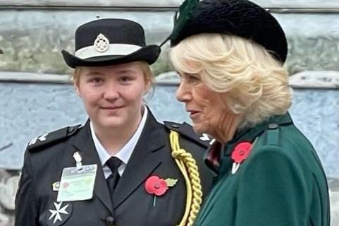 Georgina met HM's Queen Consort, Camillia at the 94th opening of the Field of Remembrance at Westminster Abbey.