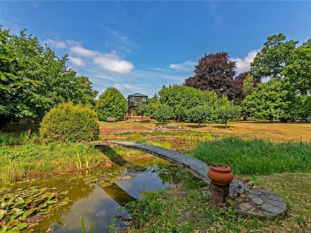 With this property, you'll get 10 acres of land, about half being gardens and lawns around the house and the rest parkland with trees - some of them 300 years old. The parkland attracts wildlife like hare, rabbits, pheasants, muntjac deer and a huge variety of birds. There's also a large pond by the house!