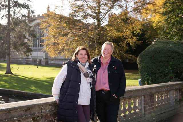 Faye Silver and Susie Bewell of Raymond James, Hitchin in Hitchin Town Centre