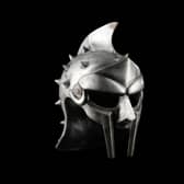 GLADIATOR (2000) - Maximus's helmet which was worn by Russell Crowe. Photo from Propstore
