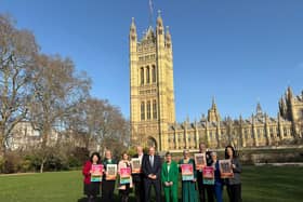 Victoria Collins with fellow Liberal Democrat MPs