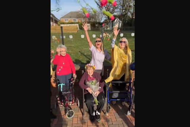 Residents had a great time making the TikTok video