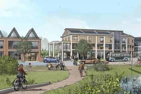 An artist's impression of how the 4,000-home East Hemel development could look. Credit: The Crown Estate. Permission for use for LDRS partners.