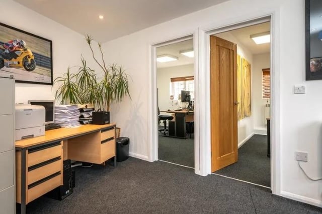 Currently one of the bedrooms has been converted into a large-scale office.