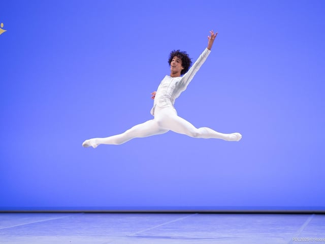Jakob performs at Prix de Lausanne 2025