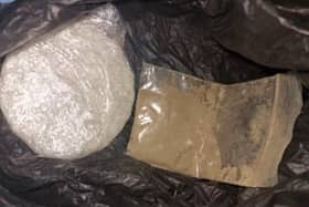 heroin and cocaine recovered by the police
