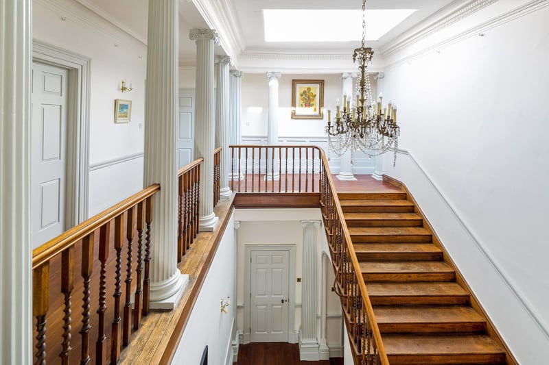 This looks like something out of a movie! You can gaze at chandelier twinkling in the sunlight from the stairs up the first floor. It would be a shame to not put this to good use, right?