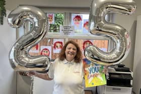 Kathryn celebrating 25 years of service