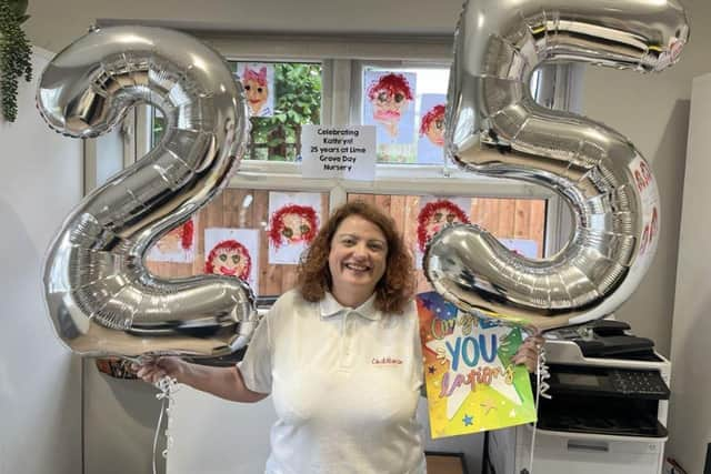 Kathryn celebrating 25 years of service