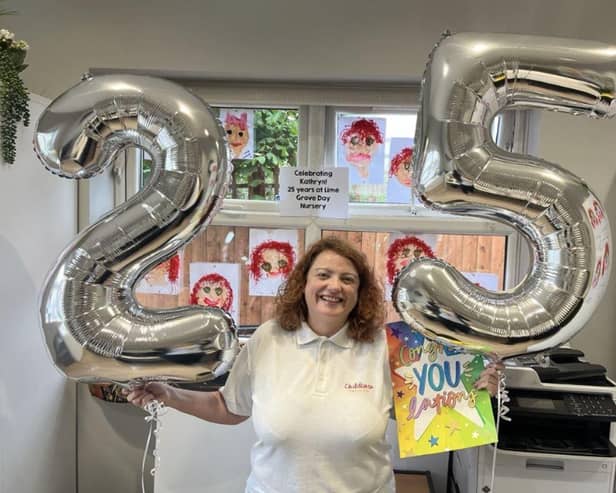 Kathryn celebrating 25 years of service