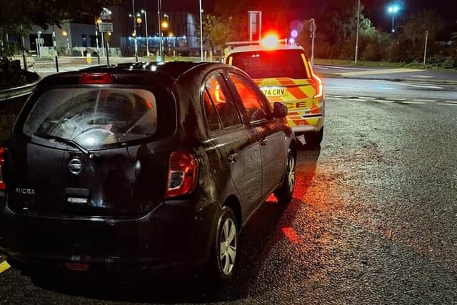 This vehicle was seized by police officers in Hemel Hempstead