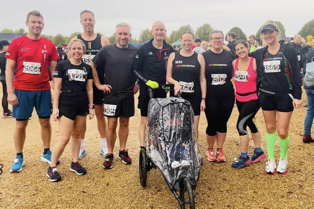 The Gade Valley half marathon group at Knebworth