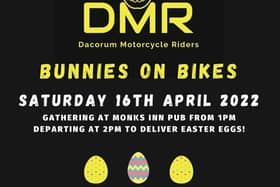 A poster for the event by the Dacorum Motorcycle Riders.