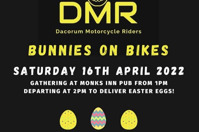 A poster for the event by the Dacorum Motorcycle Riders.