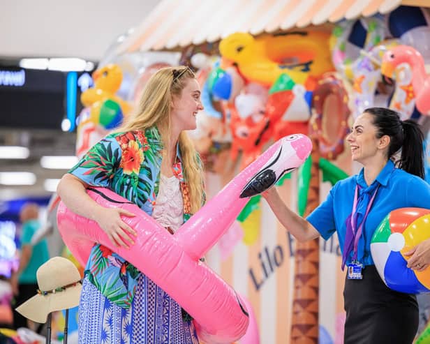 UK's simplest and friendliest airport, London Luton Airport (LLA), have introduced a new lilo-exchange. Combatting the soaring amounts of plastic waste left by holidaygoers. Encouraging returning flyers to bring no-longer wanted inflatables in exchange for Fast-Track on the next time they travel.