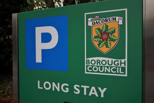 A Dacorum Borough Council car park in Berkhamsted. Credit: Will Durrant/LDRS