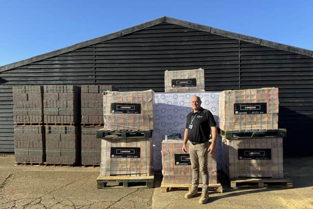 Contruction Hub brick delivery, Oaklands College