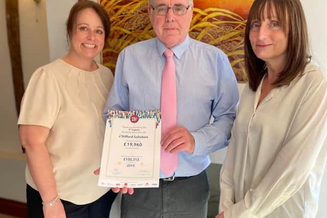 Stephen Hourigan with his Wills team at J Stifford Solicitors
