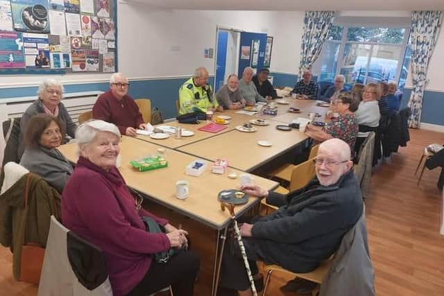 Supervisor PCSO Simon Jackman attended a gathering of residents at Woodhall Farm Community Centre, where he offered advice regarding online safety and avoiding potential scams