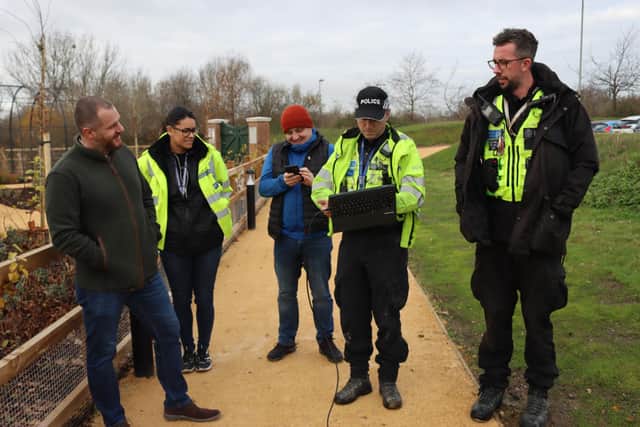The team are using new drone technology