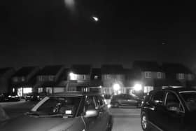 A still from the meteor video - Credit: @amydowse on Twitter