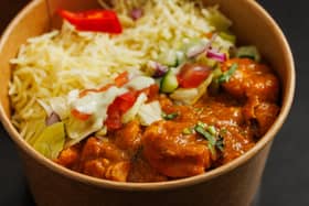 A curry box from Tikka Nation. Photo: Jack Spicer Adams