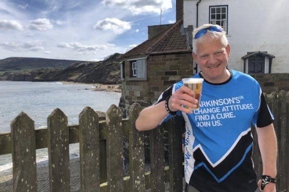 Nick Heath completed the coast-to-coast challenge to raise money for Parkinson’s UK