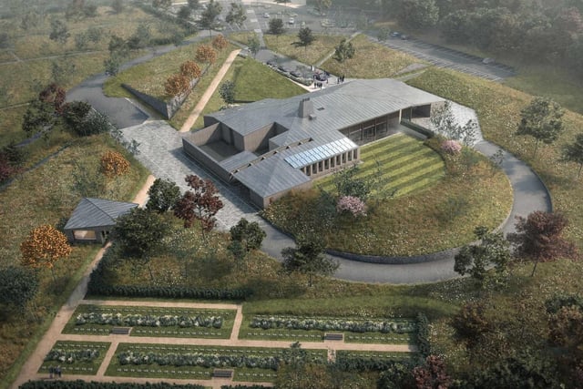 How the crematorium will look from above, once complete