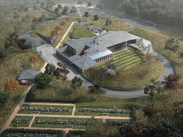 How the crematorium will look from above, once complete