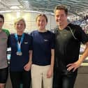 Masters swimmers at the meet in Sheffield.